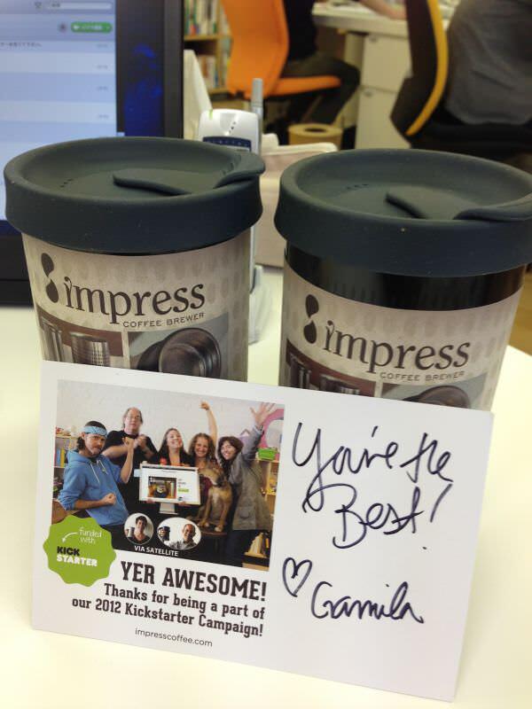 KickstarterでImpress Coffee Brewerを買った。