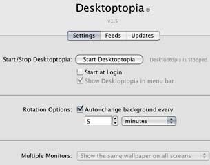 Macのごとく一定時間で自動的に壁紙を変えてくれる「Desktoptopia 」