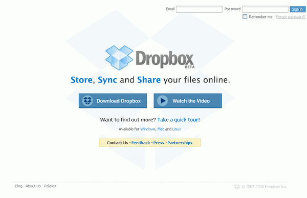 クラウド型ストレージでもあり、ファイル同期サービスのDropboxについて書いてみる。