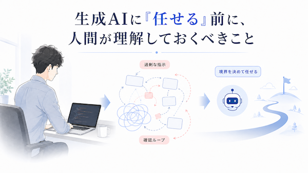 生成AIに「任せる」前に、人間が理解しておくべきこと