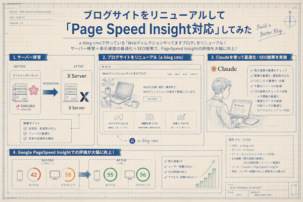 ブログサイトをリニューアルして「Page Speed Insight対応」してみた